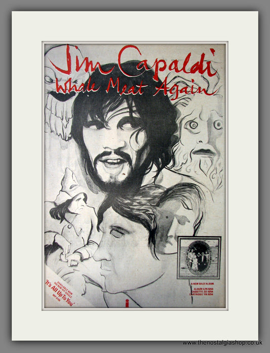 Jim Capaldi, Whale Meat Again. Original Advert 1974 (ref AD12607)