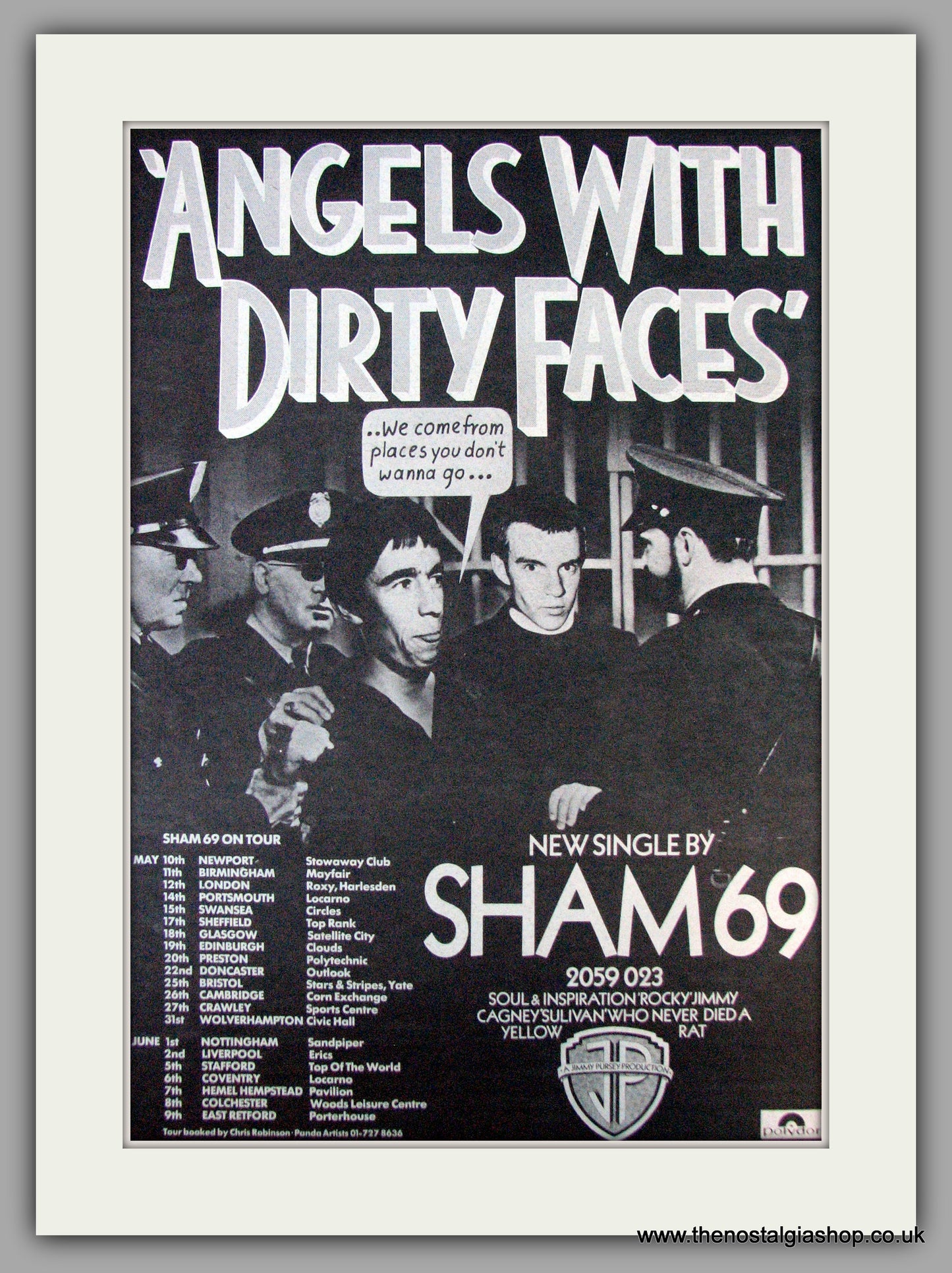 Sham 69. Angels With Dirty Faces. Vintage Advert 1978 (ref AD9800)