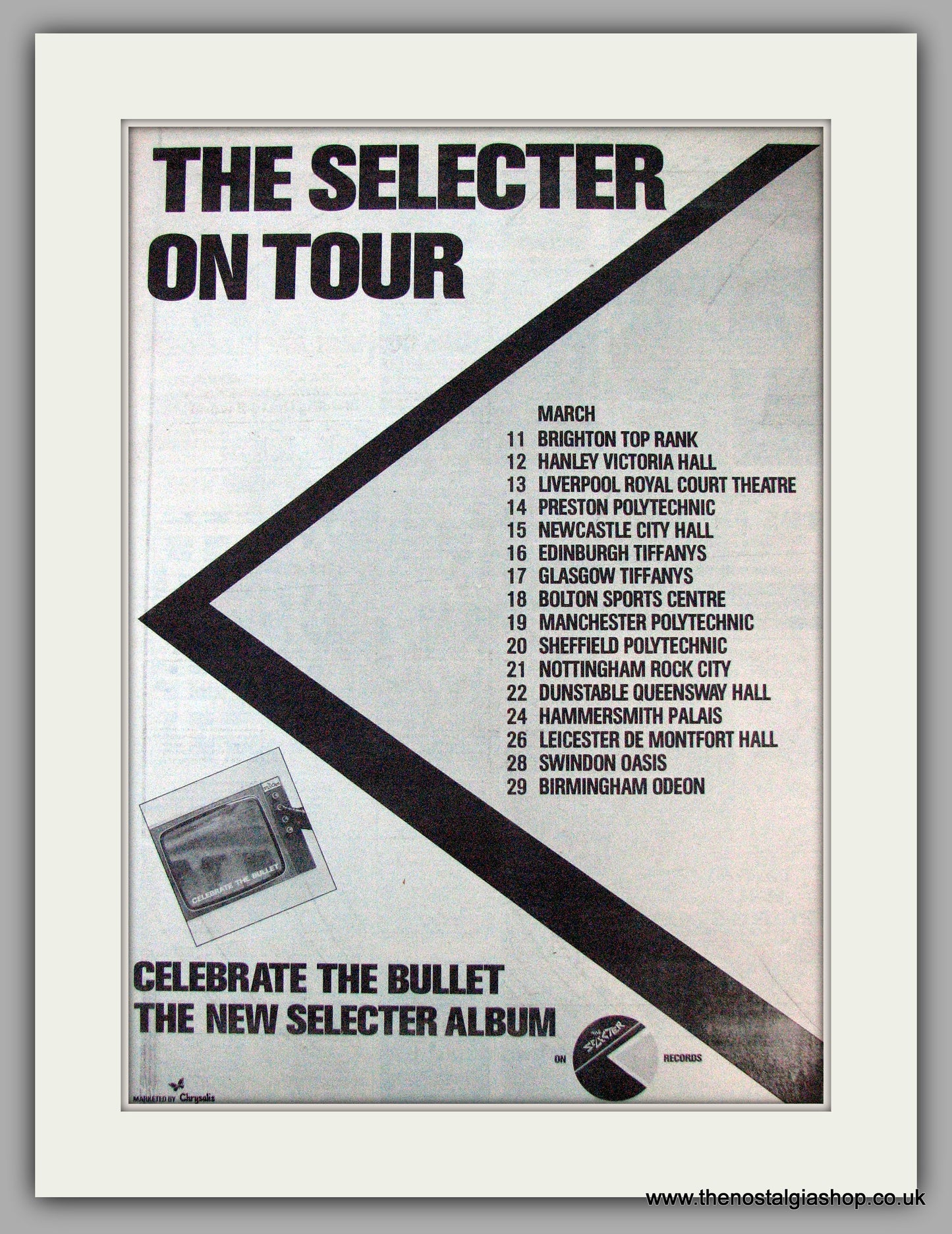 Selecter (The). UK Tour. Vintage Advert 1981 (ref AD9791)