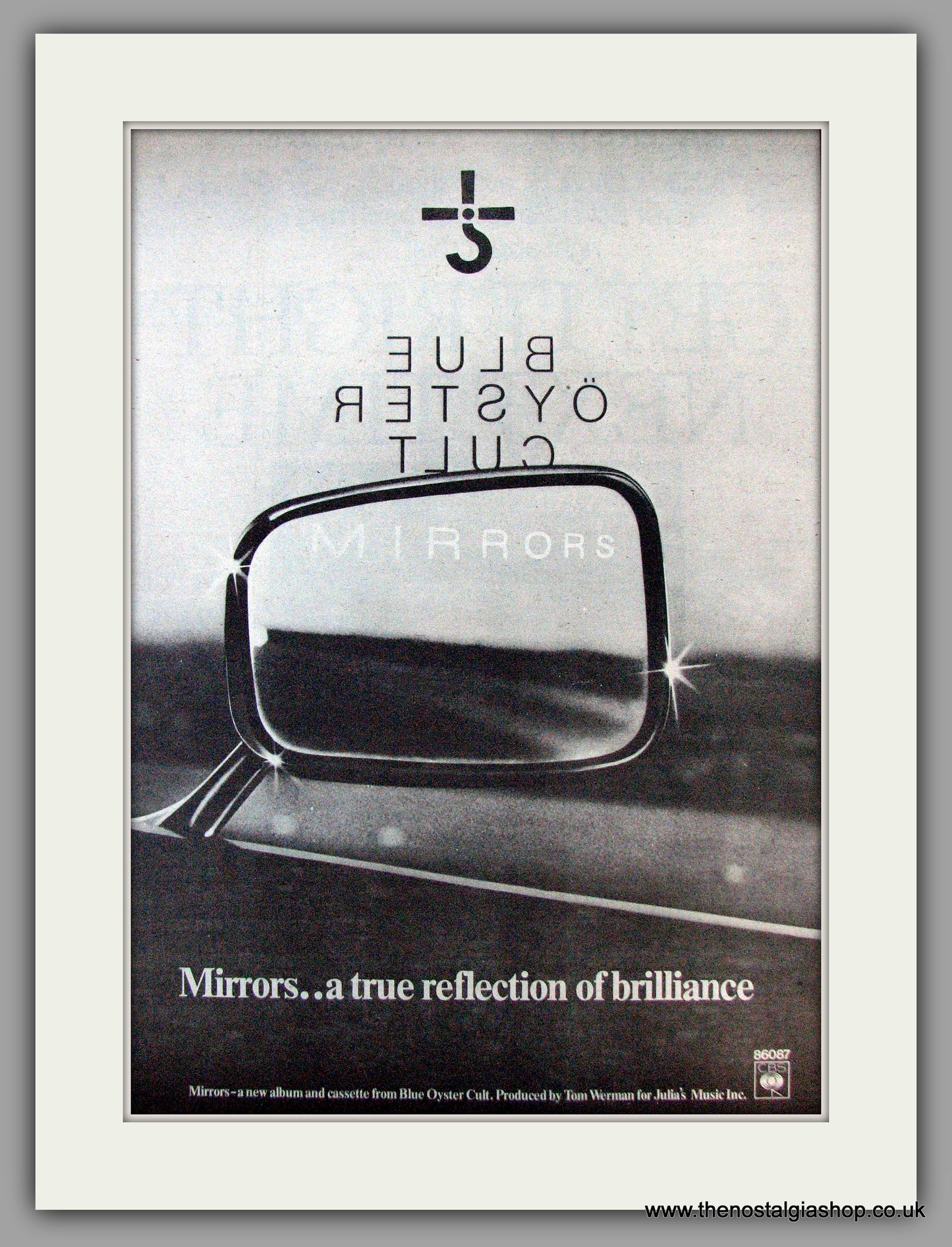 Blue Oyster Cult. Mirrors. Vintage Advert 1979 (ref AD9849)