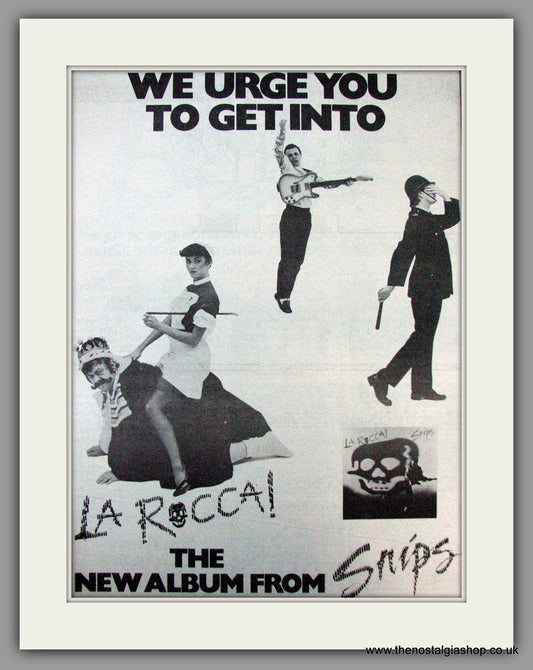 Snips. La Rocca. Vintage Advert 1981 (ref AD9857)