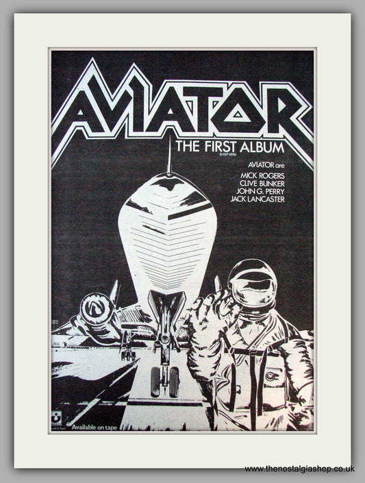 Aviator. Debut Album. Vintage Advert 1979 (ref AD9890)