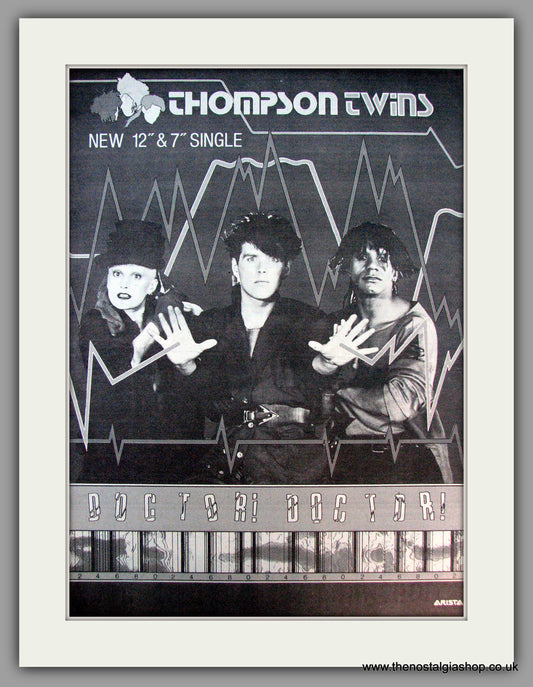 Thompson Twins. Doctor Doctor. Vintage Advert 1984 (ref AD9911)