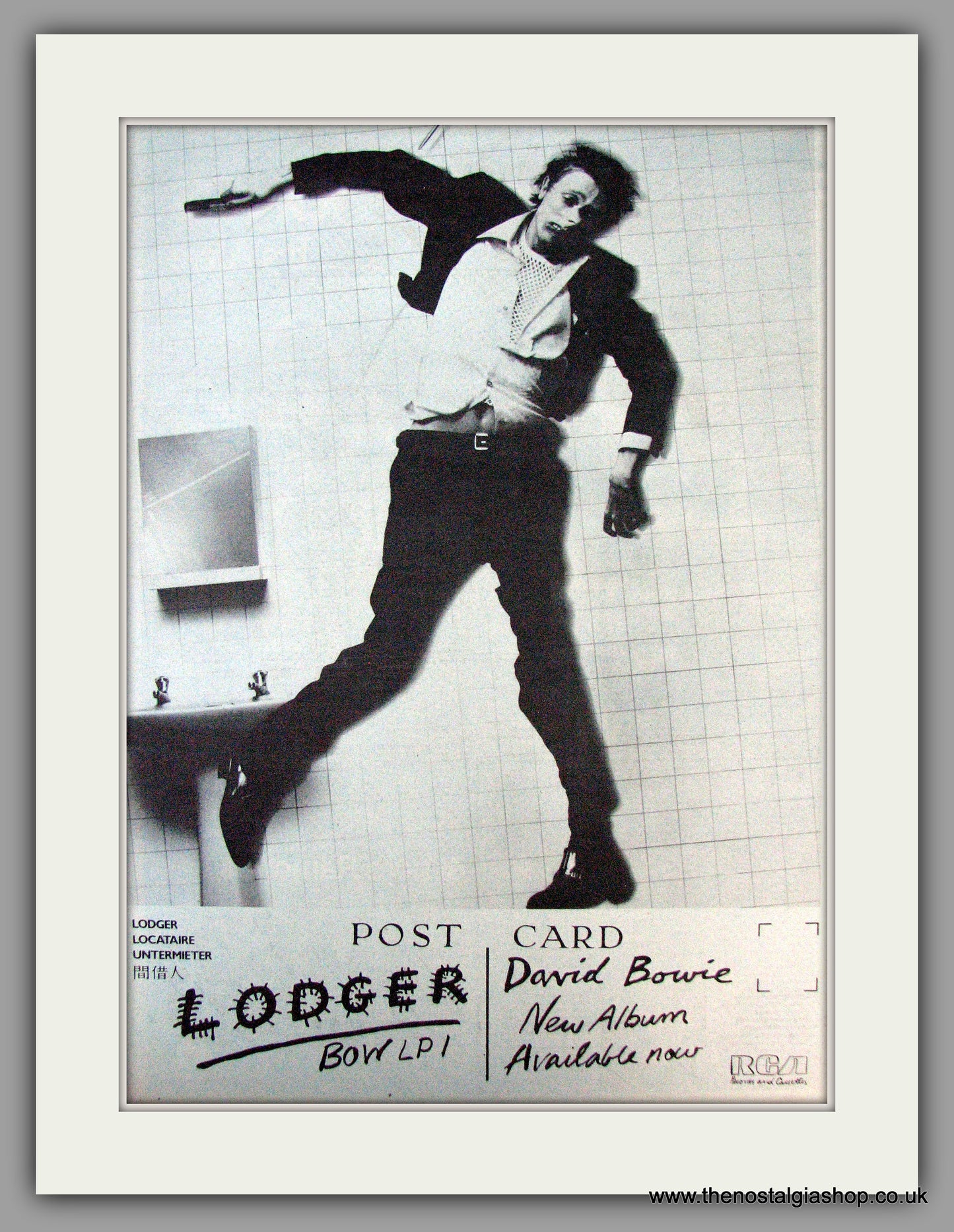 David Bowie. Lodger. Vintage Advert 1979 (ref AD9931)