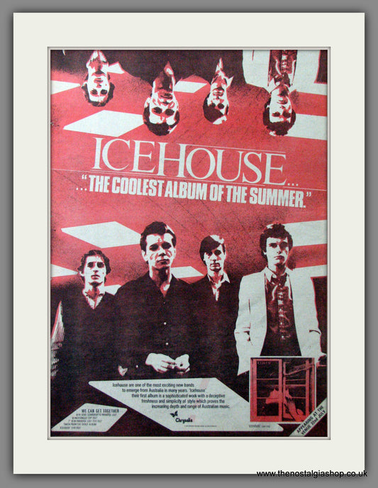 Icehouse. Debut Album. Original Advert 1981 (ref AD12161)