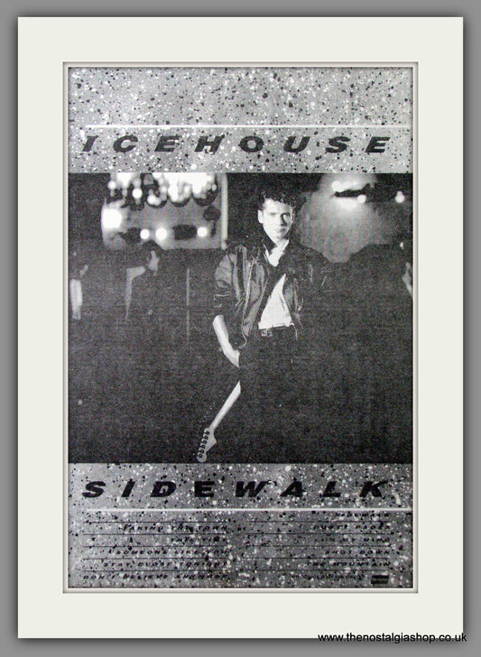 Icehouse. Sidewalk. Original Advert 1984 (ref AD12162)