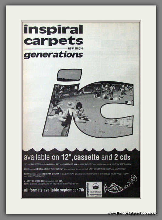 Inspiral Carpets. Generations. Original Advert 1992 (ref AD12166)