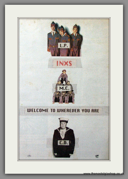 INXS. Welcome To Wherever You Are. Original Advert 1992 (ref AD12170)