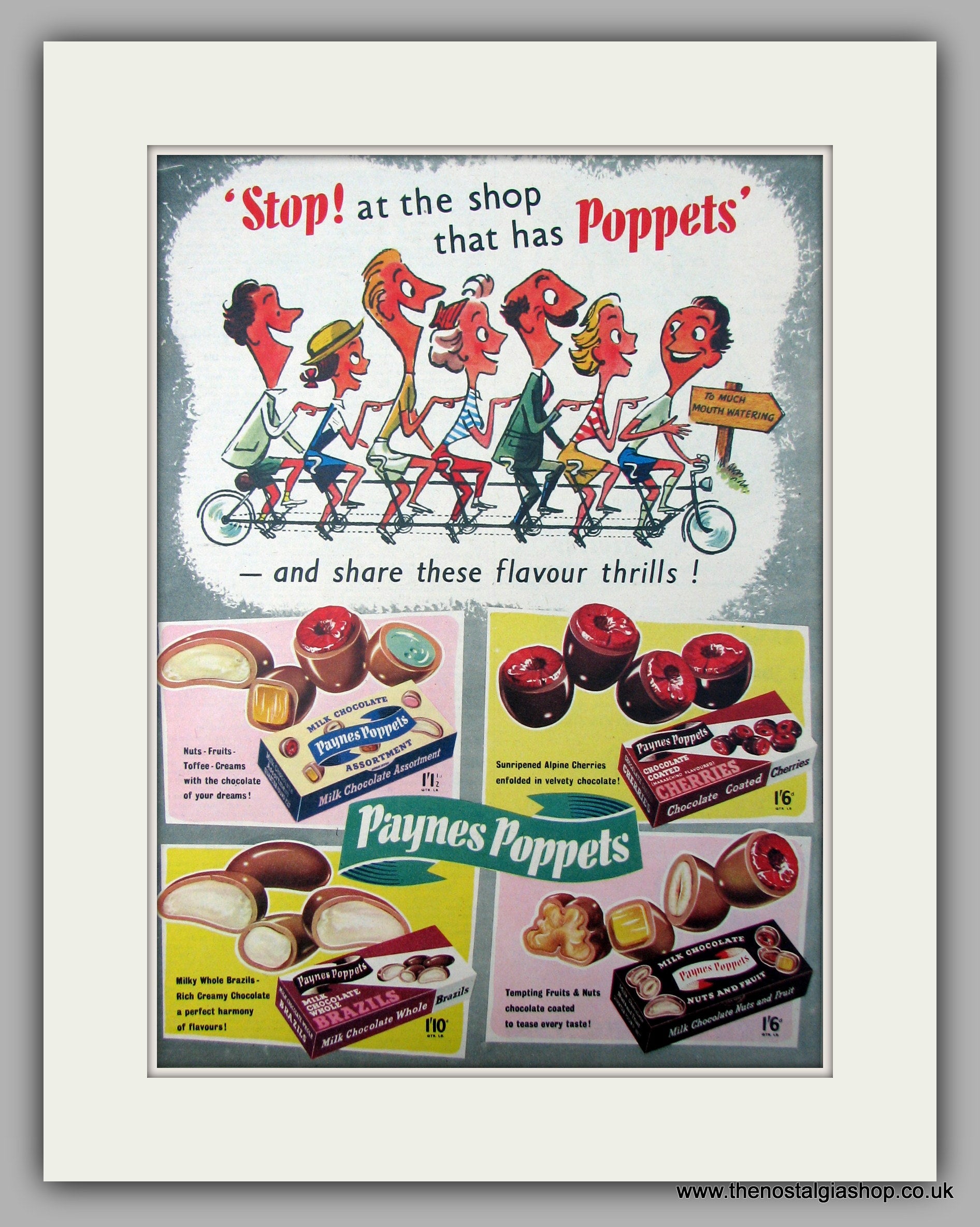 Paynes Poppets. Original Advert 1955 (ref AD10008) – The Nostalgia Shop