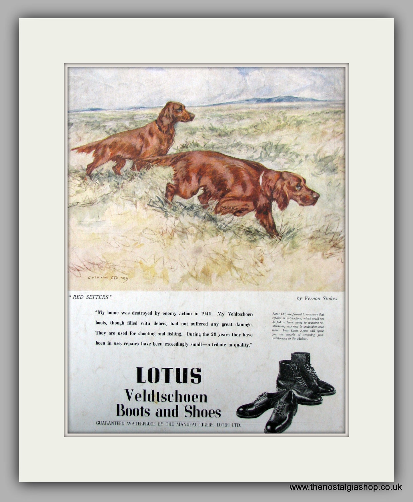 Lotus Veldtschoen Boots & Shoes.  Original Vintage Advert 1947 (ref AD10108)