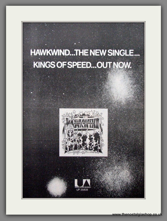 Hawkwind. Kings Of Speed. Original Advert 1975 (ref AD12176)