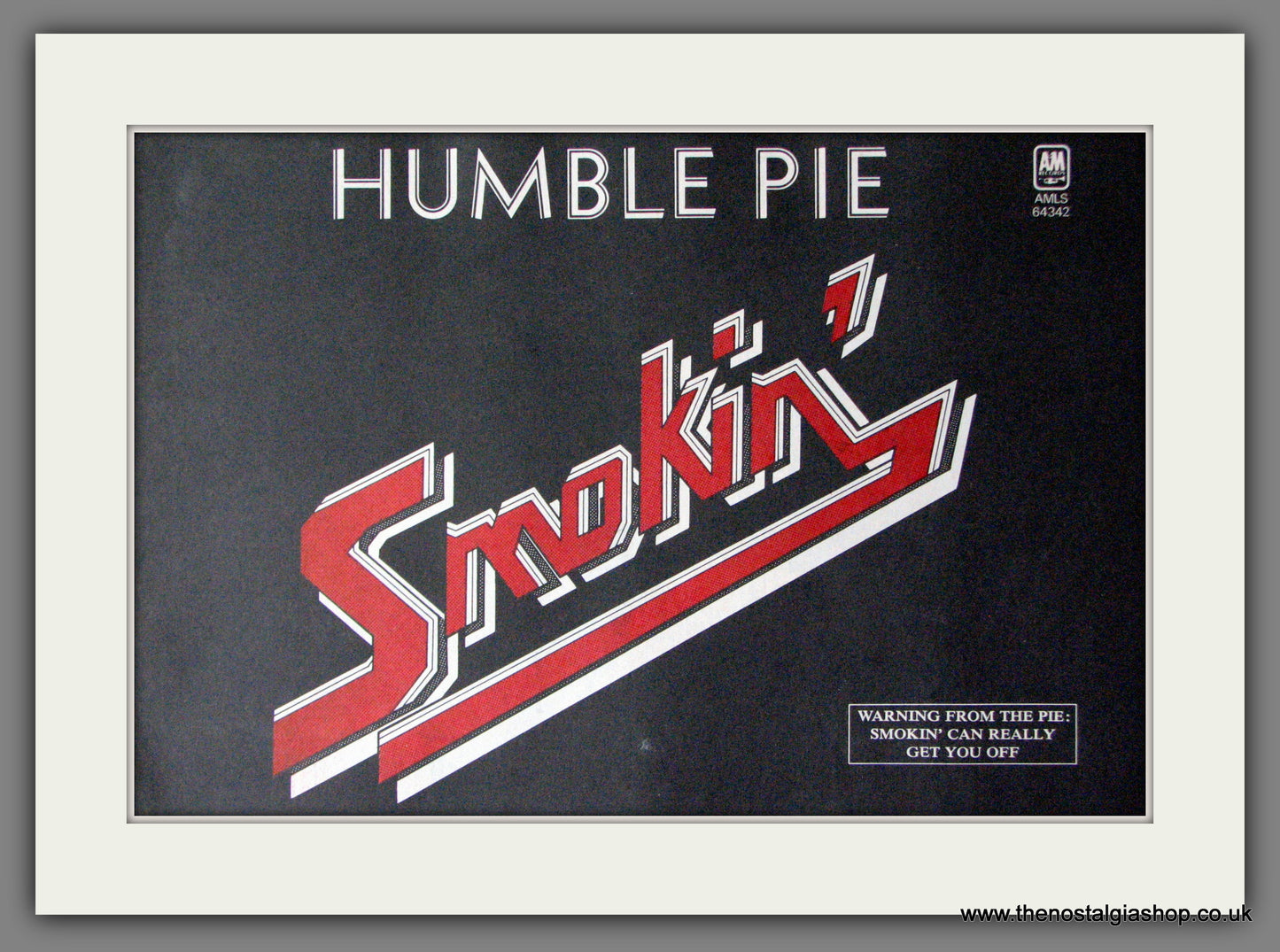 Humble Pie. Smokin'. Original Advert 1972 (ref AD12191)