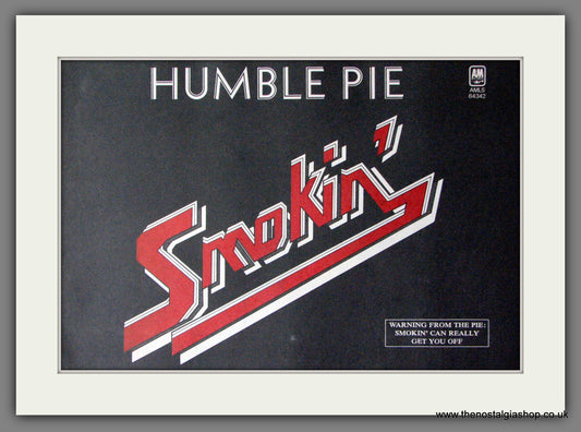 Humble Pie. Smokin'. Original Advert 1972 (ref AD12191)