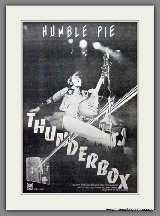 Humble Pie. Thunderbox. Original Advert 1974 (ref AD12195)