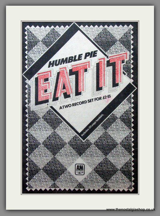 Humble Pie. Eat It. Original Advert 1973 (ref AD12196)