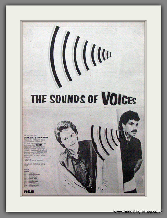 Hall and Oates. The Sounds Of Voices. Original Advert 1980 (ref AD12207)