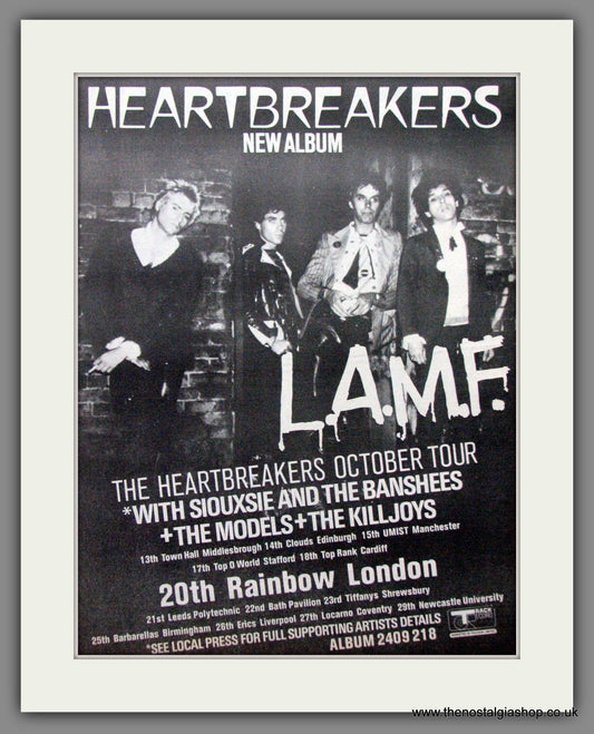 Heartbreakers. L.A.M.F. Original Advert 1977 (ref AD12211)