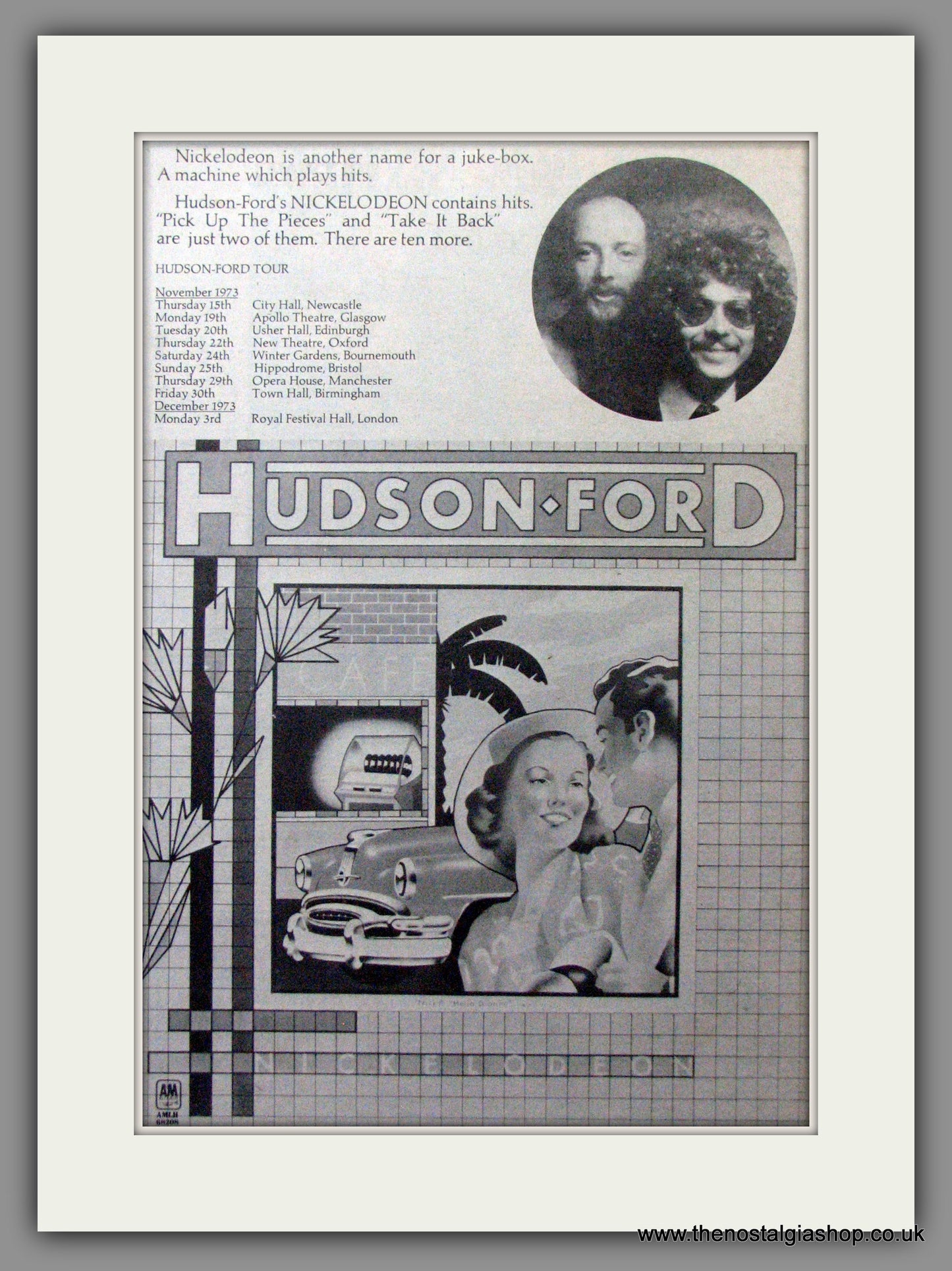 Hudson Ford. Nickelodeon. Original Advert 1973 (ref AD12218)