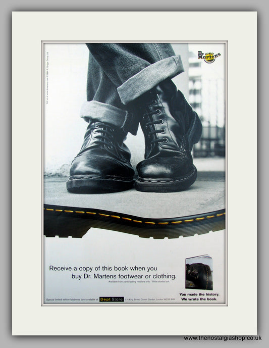 Dr Martens Boots.  Original Vintage advert 1999 (ref AD10099)