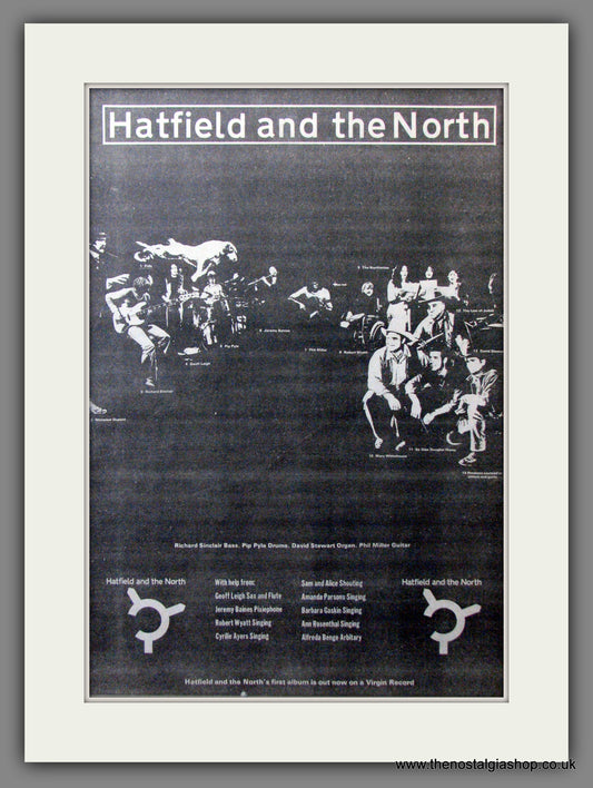 Hatfield And The North. Original Advert 1974 (ref AD12221)