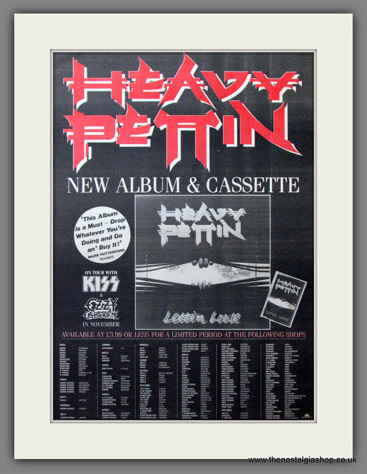 Heavy Pettin. Lettin Loose. Original Advert 1983 (ref AD12230)