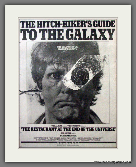 Hitch-Hiker's Guide To The Galaxy. Original Advert 1981 (ref AD12244)