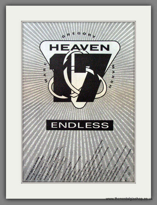 Heaven 17. Endless. Original Advert 1986 (ref AD12245)