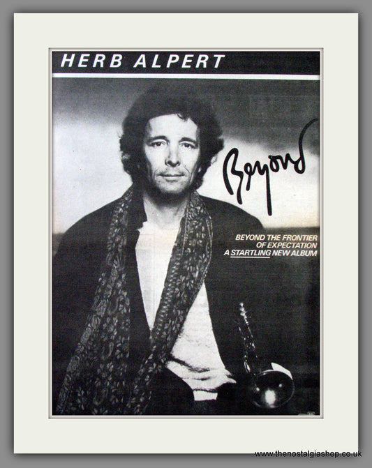 Herb Alpert. Beyond. Original Advert 1980 (ref AD12246)