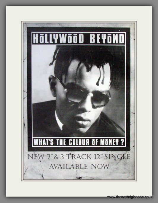 Holywood Beyond. What's The Colour Of Money. Original Advert 1986 (ref AD12248)