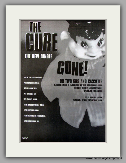 Cure (The) Gone. Also UK Tour Dates. Vintage Advert 1996 (ref AD10114)