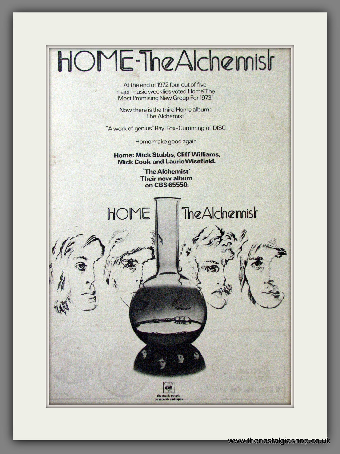 Home. The Alchemist. Original Advert 1973 (ref AD12255)