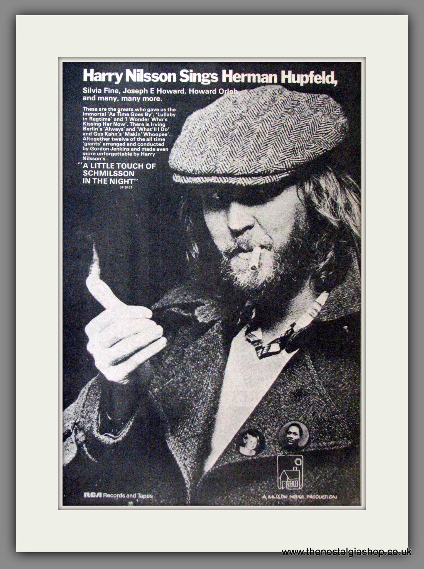 Harry Nilsson sings Herman Hupfeld. Original Advert 1973 (ref AD12256)