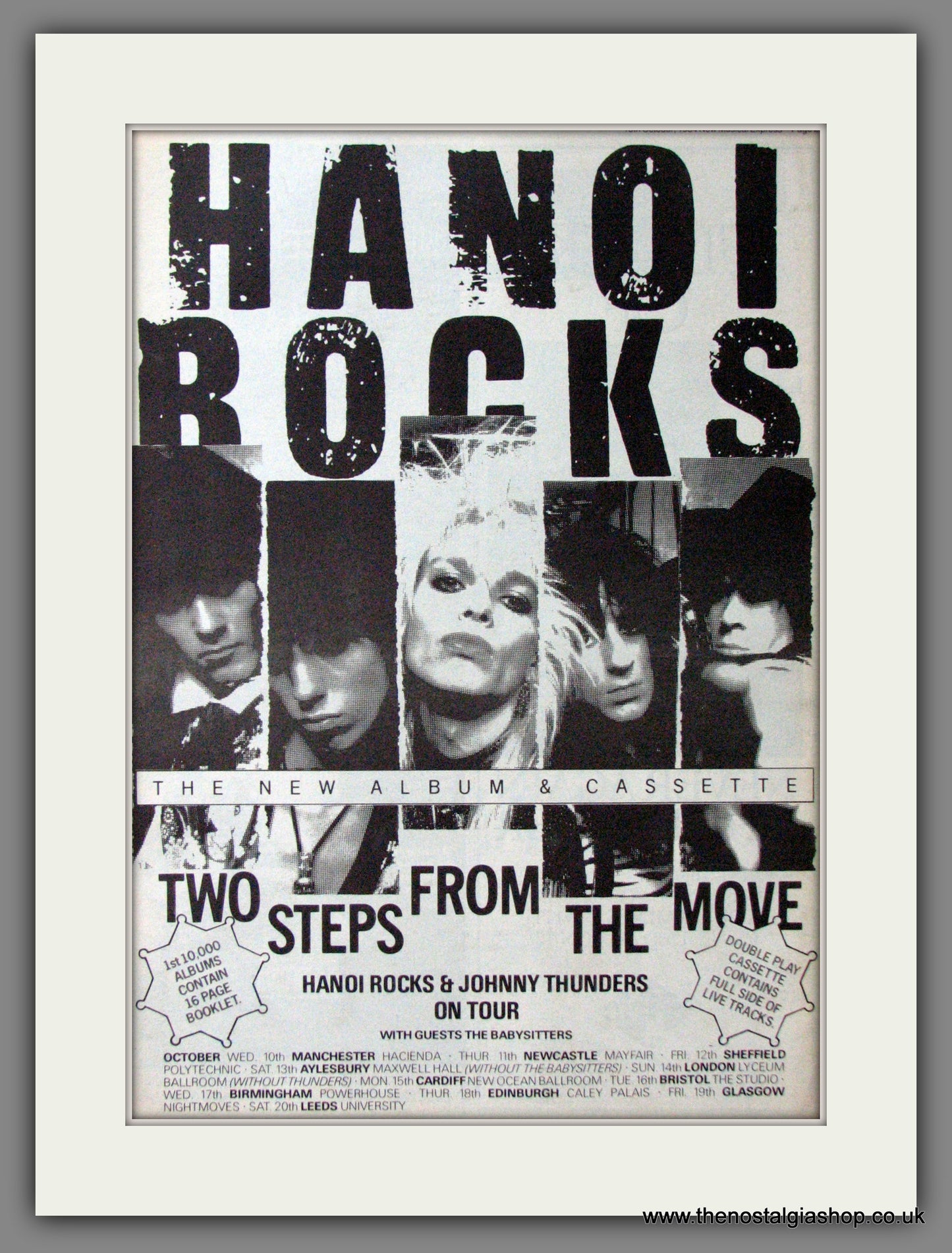 Hanoi Rocks. Two Steps From The Move. Original Advert 1984 (ref AD12276)