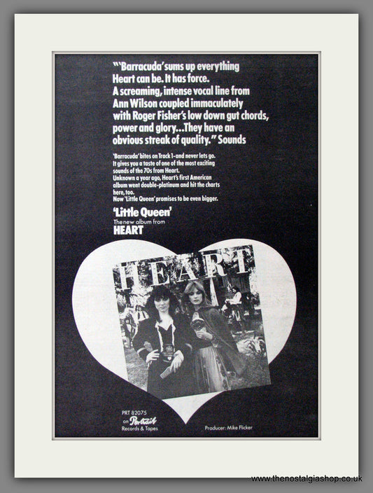 Heart. Barracuda. Original Advert 1977 (ref AD12278)