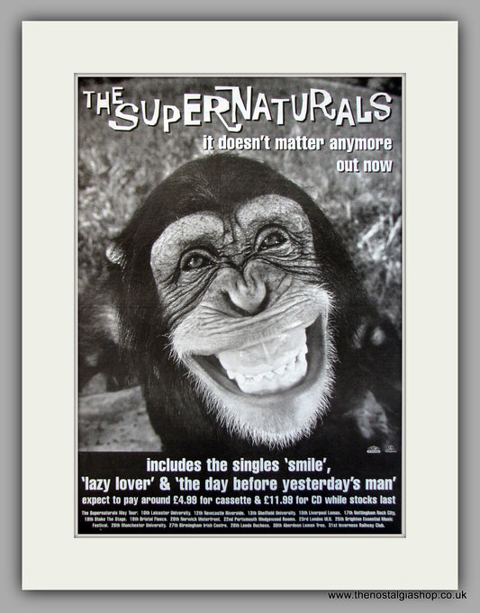 Supernaturals (The) It Doesn't Matter Anymore.  Original Vintage Advert 1997 (ref AD10141)