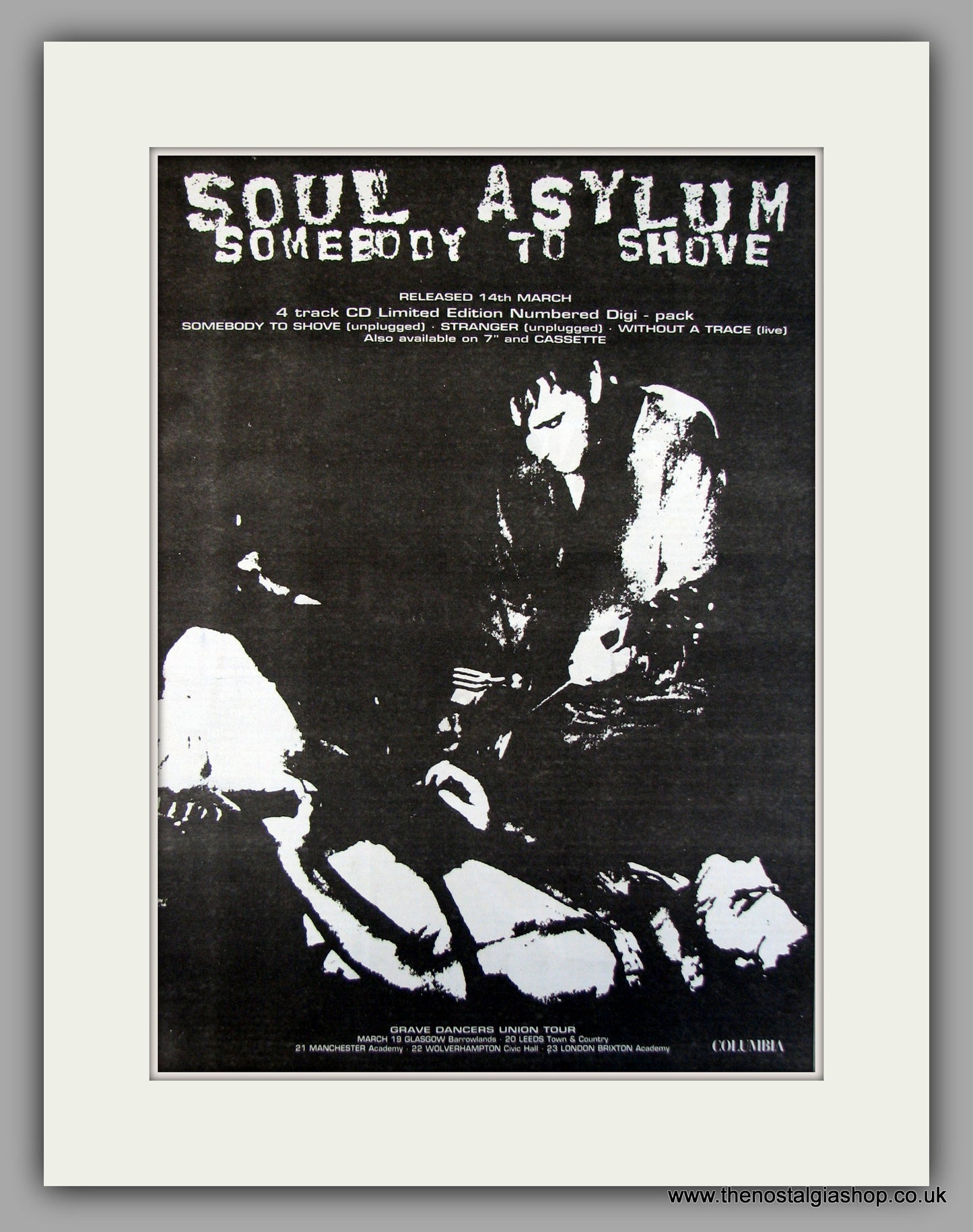 Soul Asylum Somebody To Shove.  Original Vintage Advert 1994 (ref AD10142)