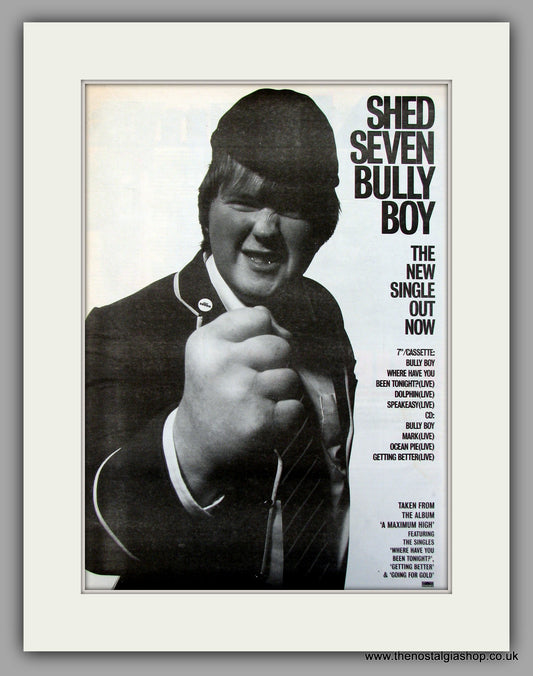 Shed Seven Bully Boy.  Original Vintage Advert 1996 (ref AD10159)