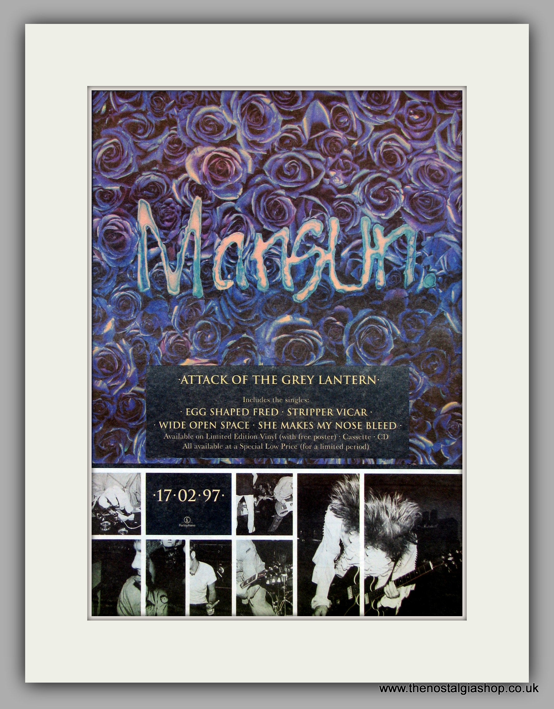 Mansun Attack Of The Grey Lantern. Original Vintage Advert 1997