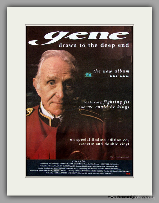 Gene Drawn To The Deep End.  Original Vintage Advert 1997 (ref AD10175)