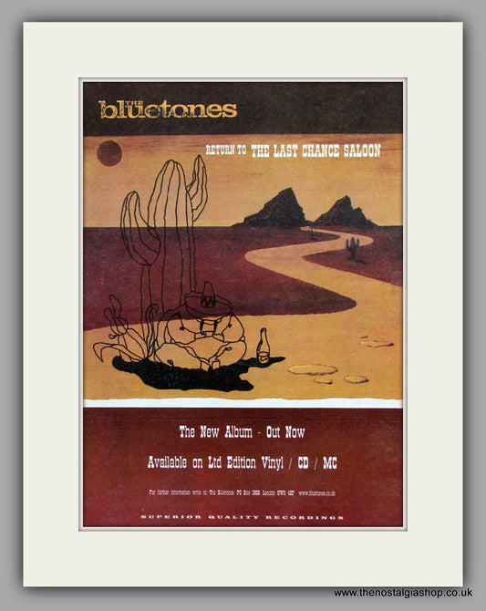 Bluetones (The) Return To The Last Chance Saloon.  Original Vintage Advert 1998 (ref AD10178)