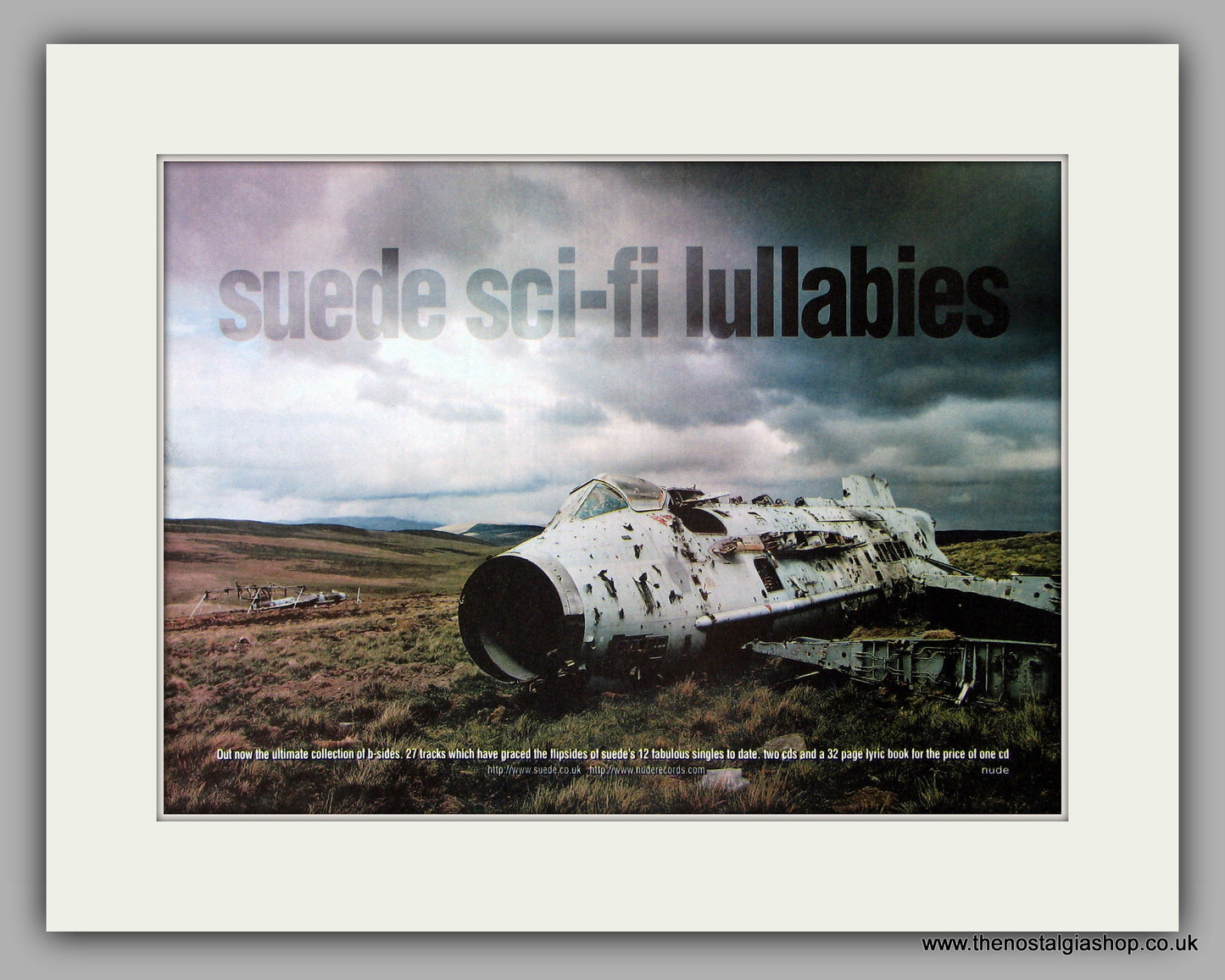 Suede Sci-fi Lullabies.  Original Vintage Advert 1997 (ref AD10185)