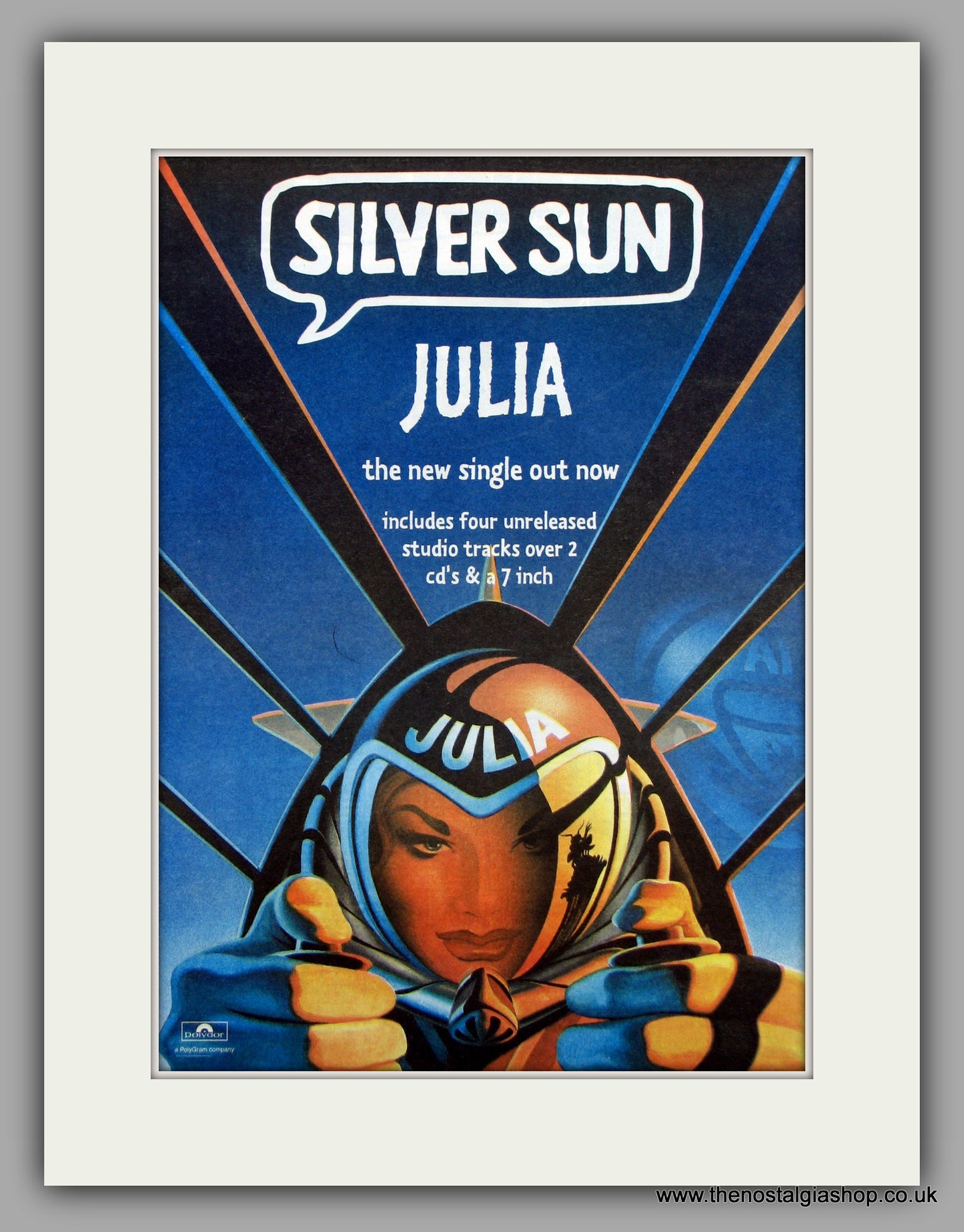 Silver Sun Julia.  Original Vintage Advert 1997 (ref AD10189)