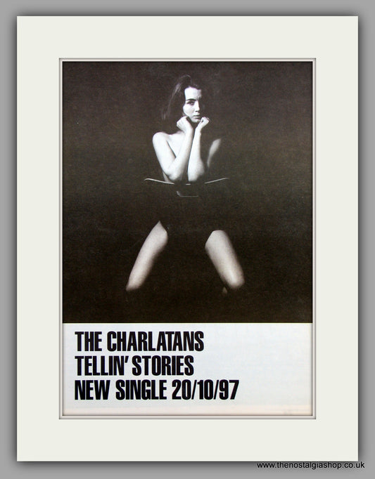 Charlatans (The) Tellin' Stories.  Original Vintage Advert 1997 (ref AD10191)