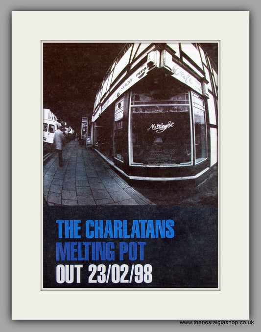 Charlatans (The) Melting Pot.  Original Vintage Advert 1998 (ref AD10192)