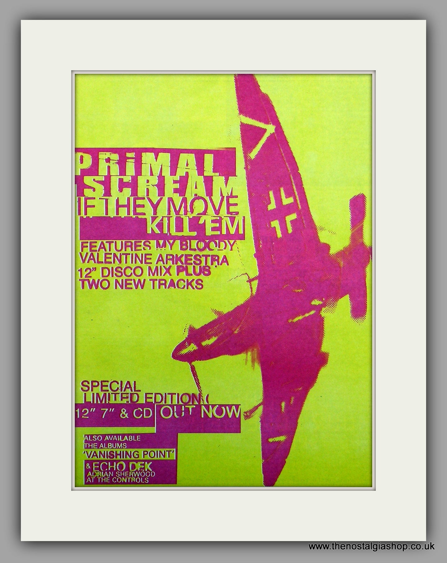 Primal Scream If They Move Kill 'em.  Original Vintage Advert 1997 (ref AD10198)