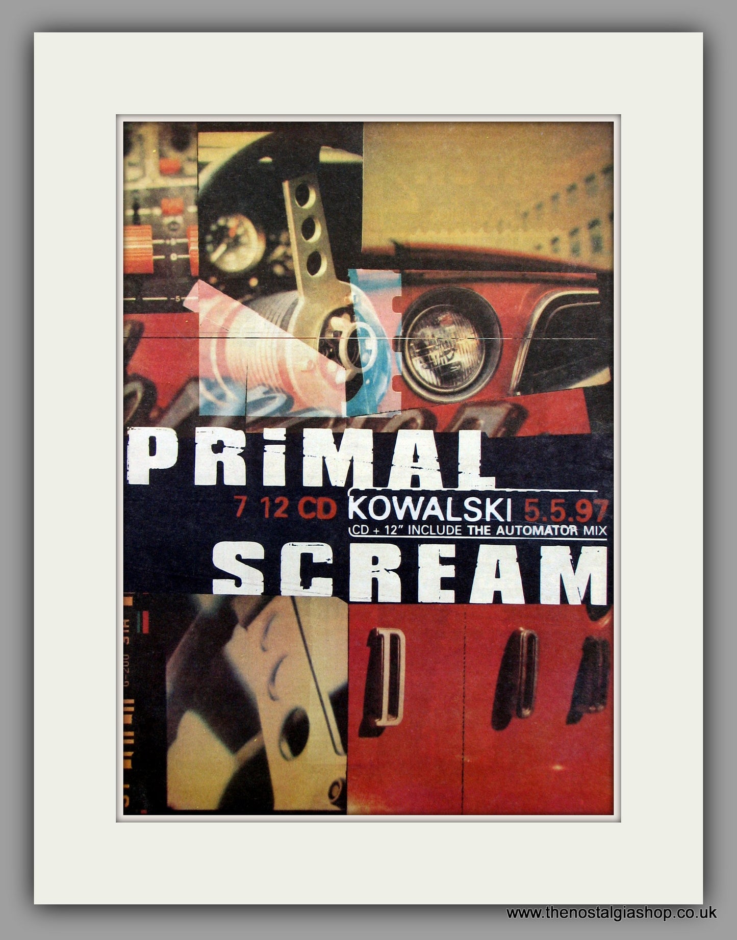 Primal Scream Kowalski.  Original Vintage Advert 1997 (ref AD10201)