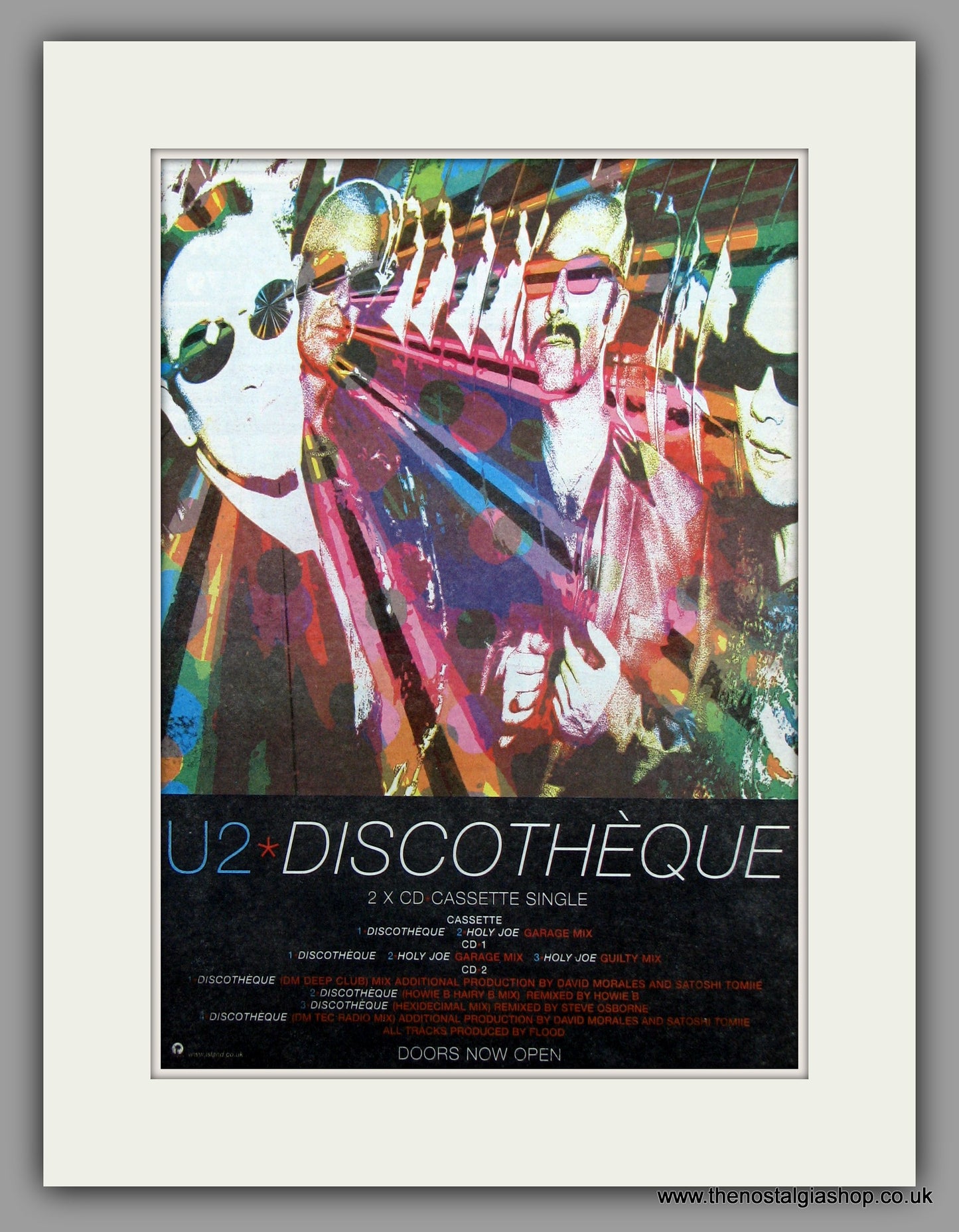 U2 Discotheque.  Original Vintage Advert 1997 (ref AD10207)