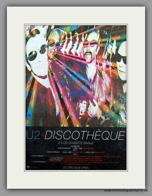 U2 Discotheque.  Original Vintage Advert 1997 (ref AD10207)