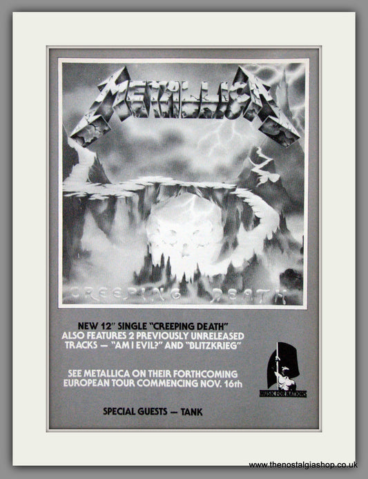 Metallica. Creeping Death. 1984 Original Advert (ref AD54998)