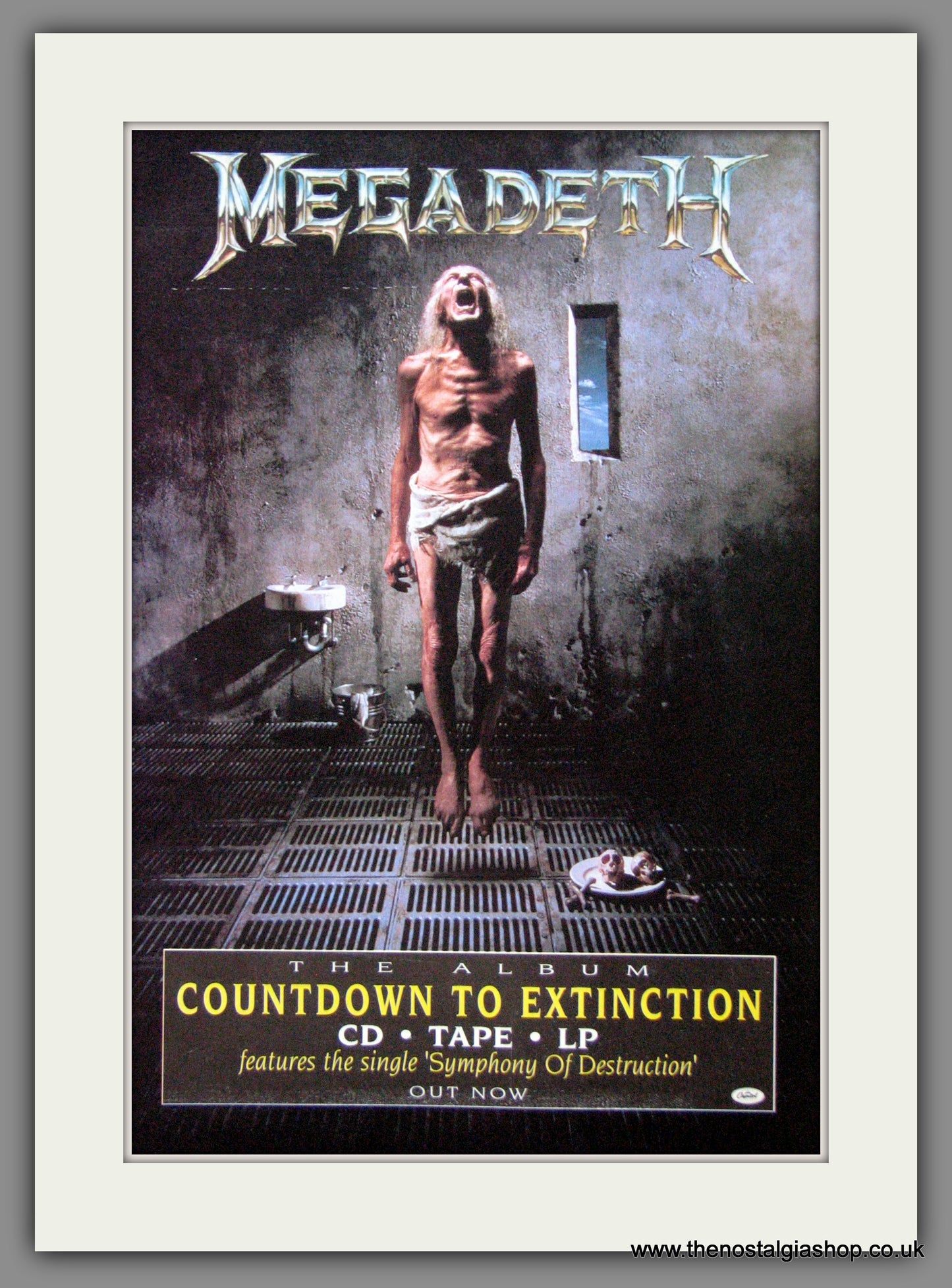 Megadeth. Countdown To Extinction. 1992 Original Advert (ref AD55002)